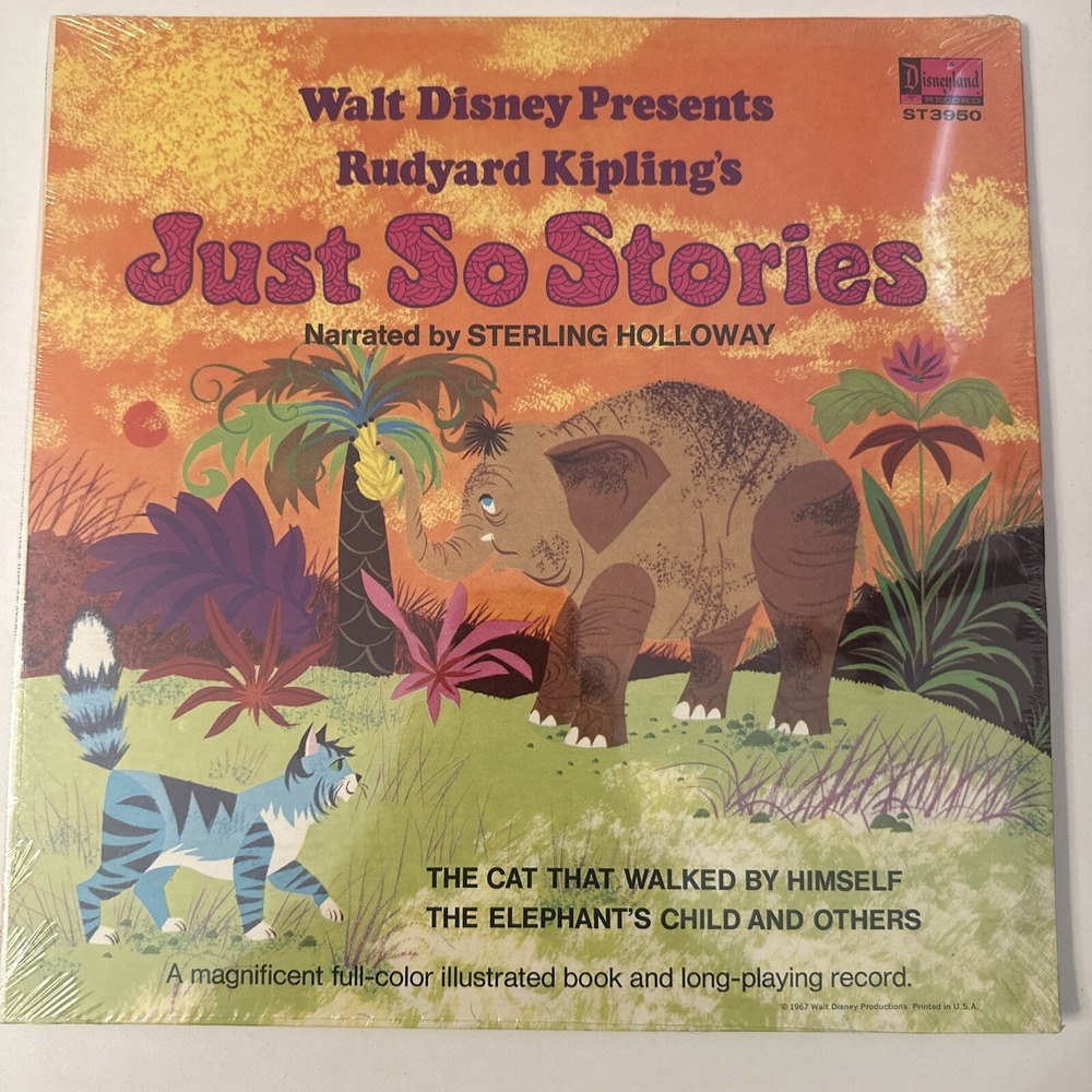 Disney- Just So Stories Disney ST3950 Vinyl LP Record Sealed vintage